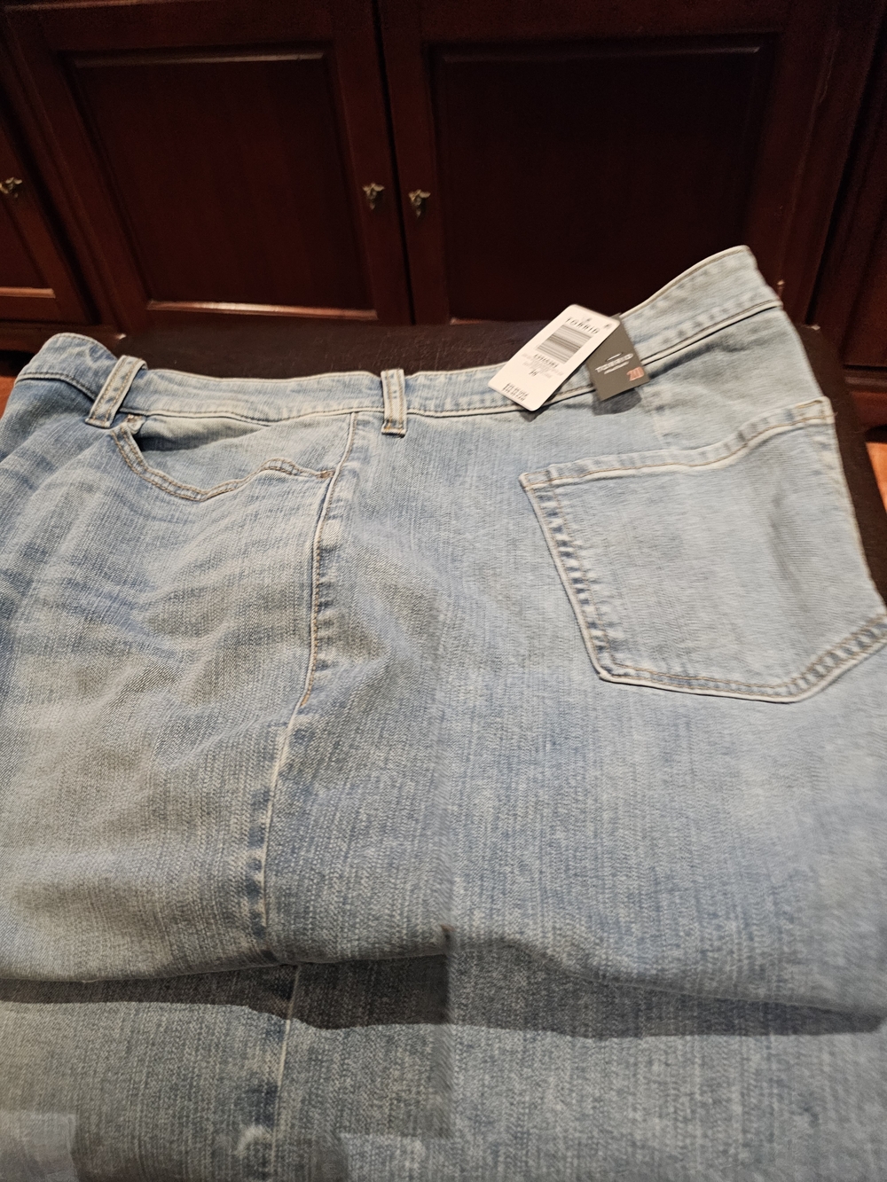 torrid Light Blue Woman Relaxed Widd Leg Capri Jeans